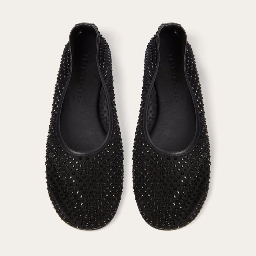 Dear Frances Balla Crystal Embellished Mesh Flats Sz EU40/US10 - Picture 3 of 15